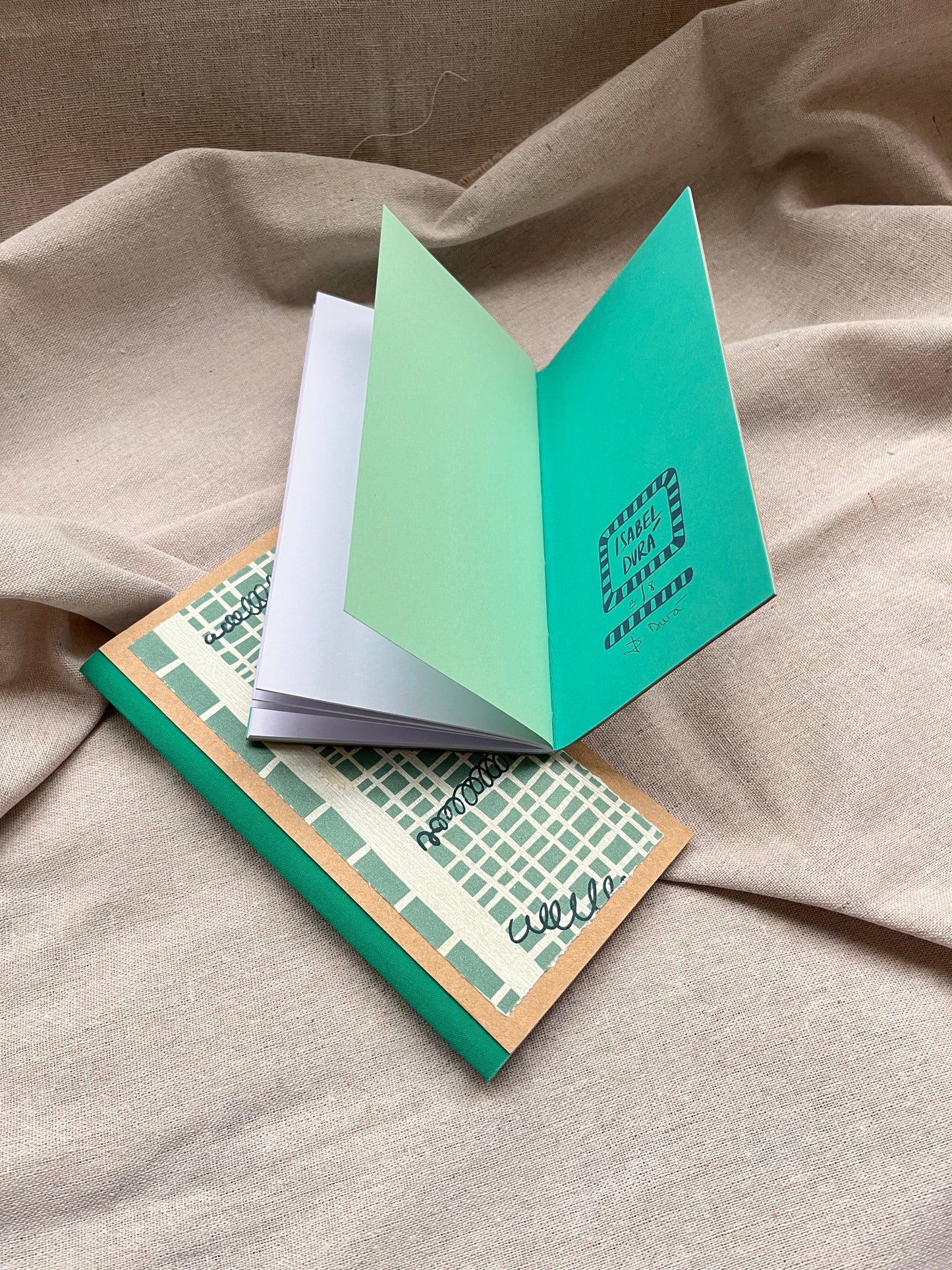 Libreta xilografía/litografía / Tapa dura / Alargada