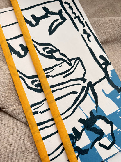 Libreta serigrafía / Tapa blanda / Alargada