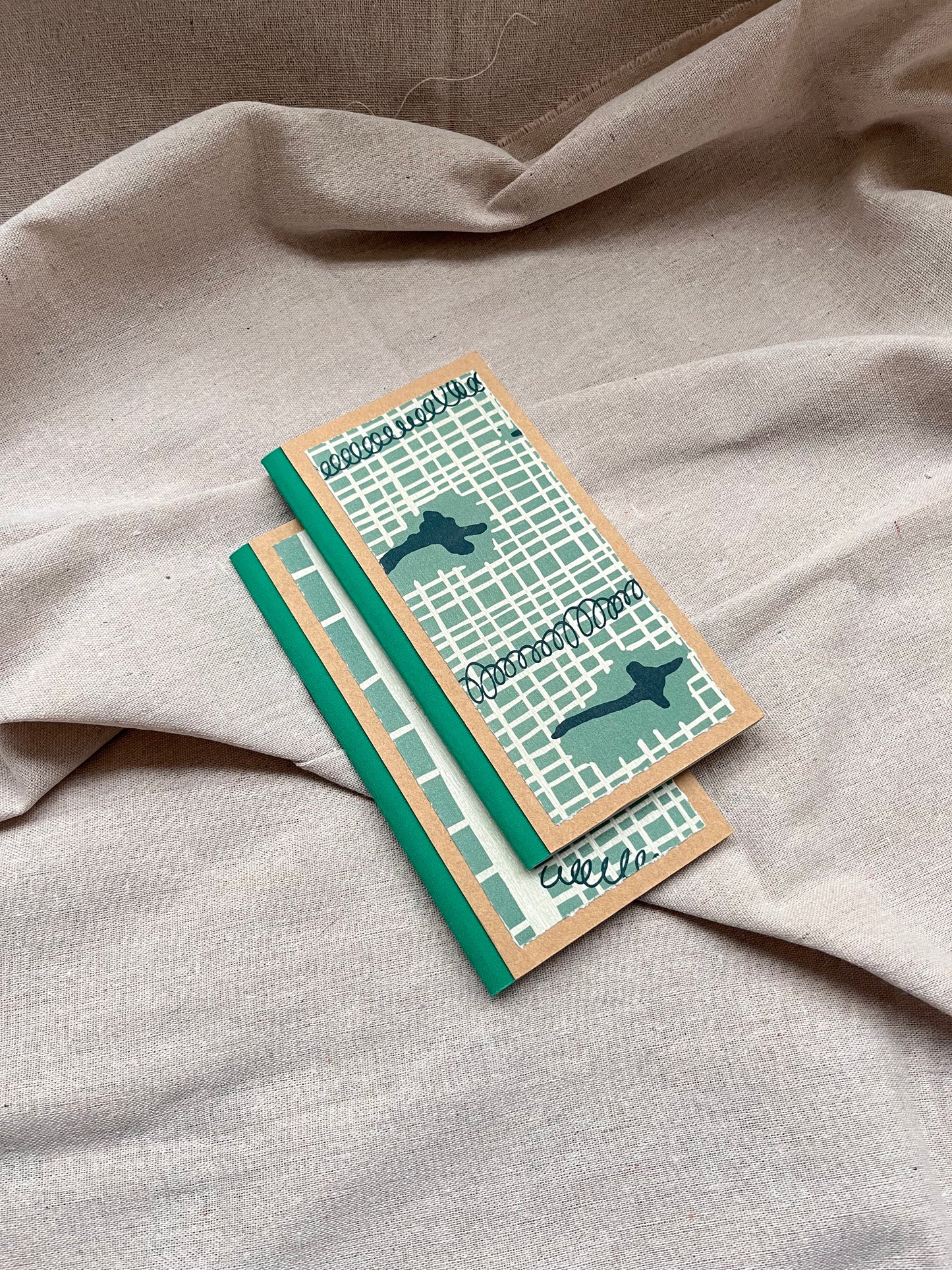 Libreta xilografía/litografía / Tapa dura / Alargada
