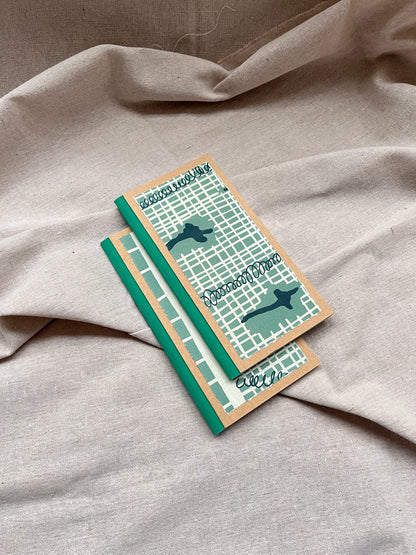 Libreta xilografía/litografía / Tapa dura / Alargada