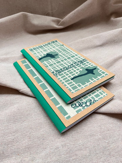 Libreta xilografía/litografía / Tapa dura / Alargada