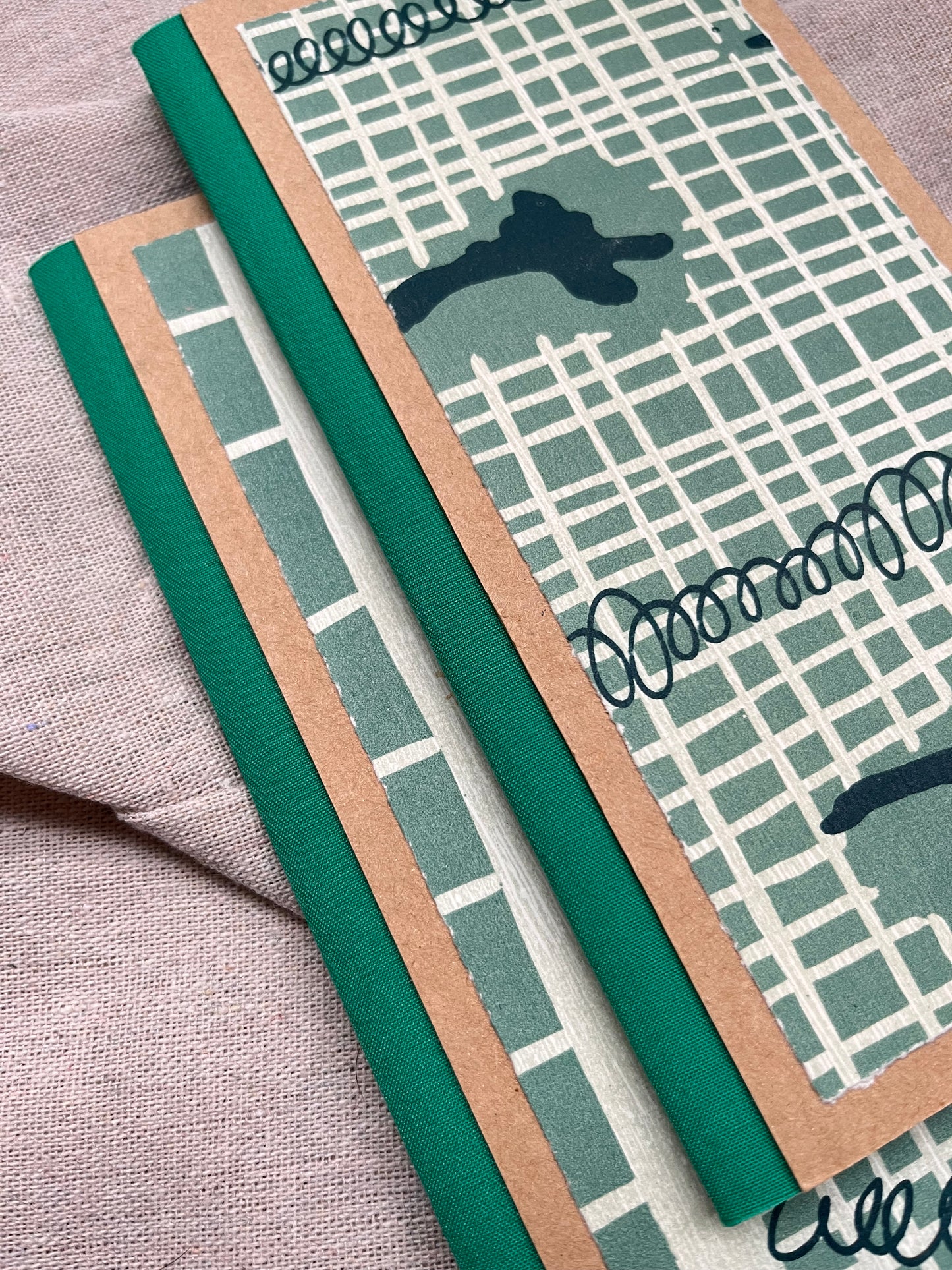 Libreta xilografía/litografía / Tapa dura / Alargada