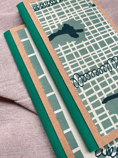 Libreta xilografía/litografía / Tapa dura / Alargada