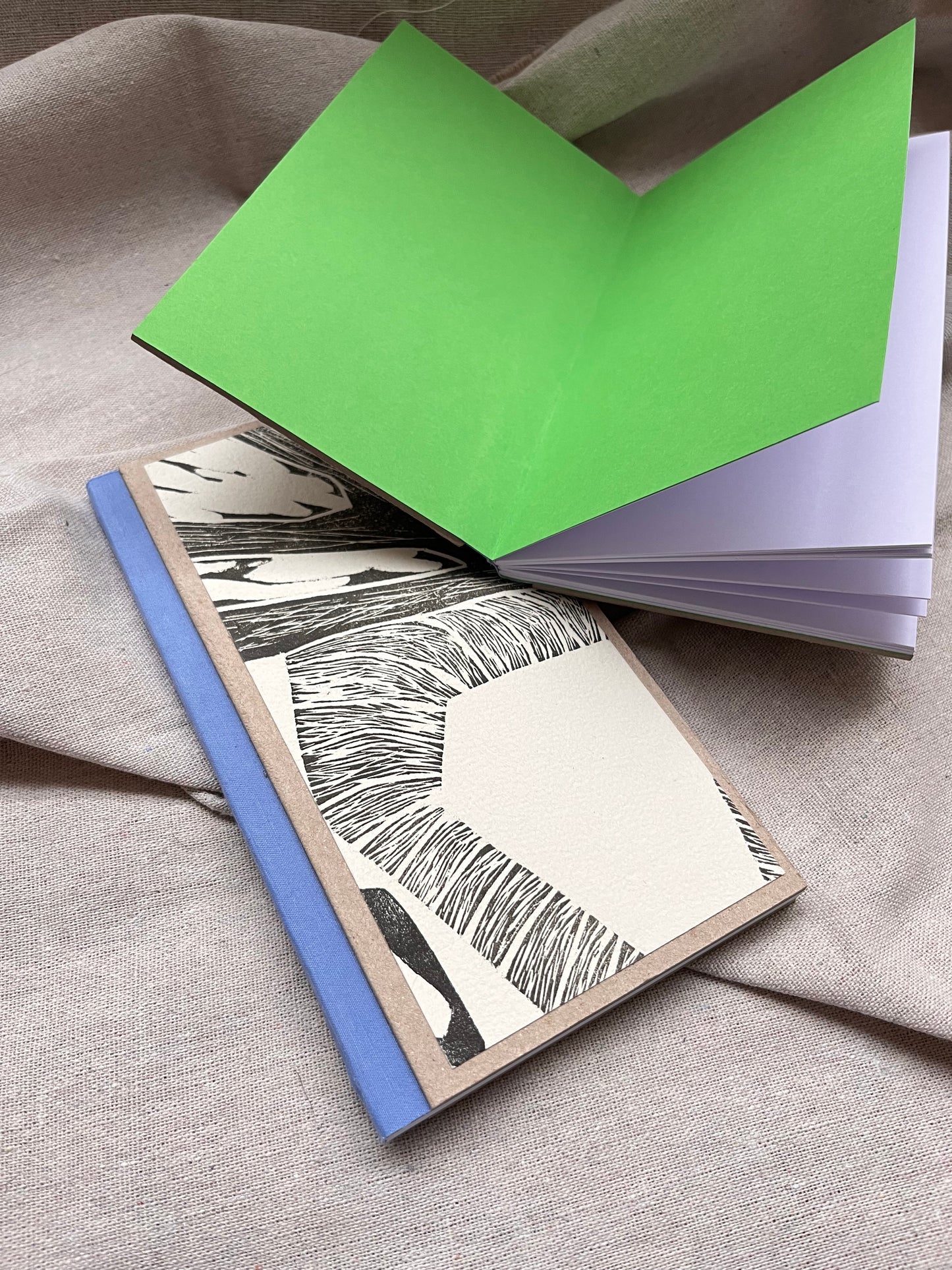 Libreta xilografía / Tapa dura / Alargada