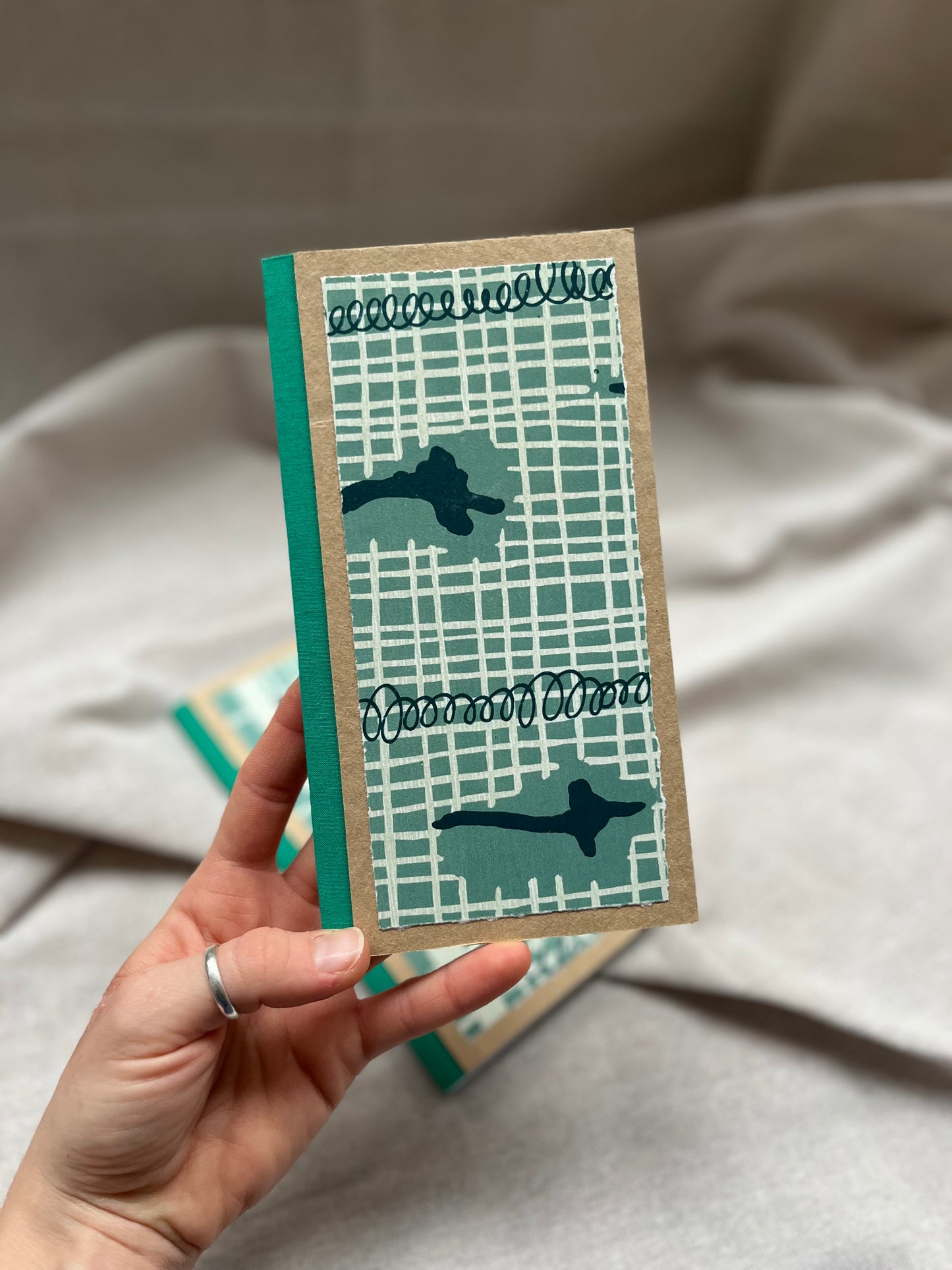 Libreta xilografía/litografía / Tapa dura / Alargada