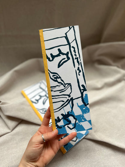 Libreta serigrafía / Tapa blanda / Alargada